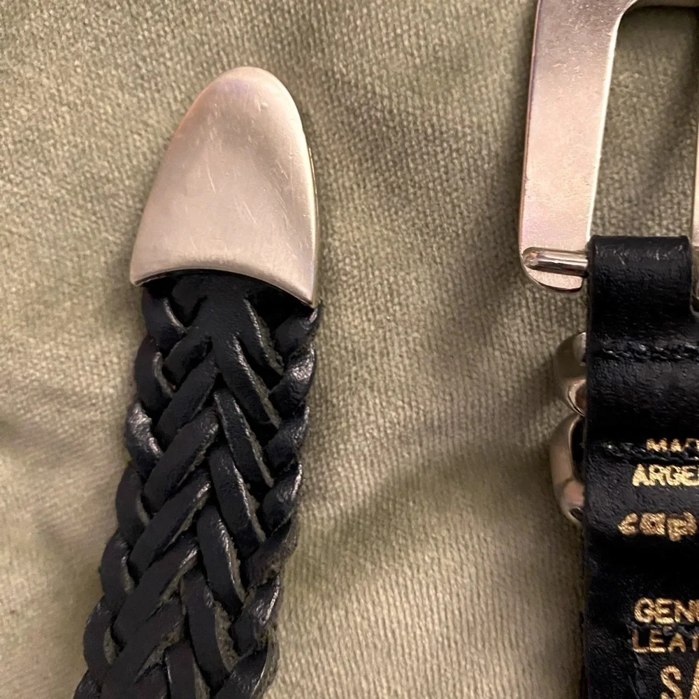 Capezio Belt BOHO Braided Woven Genuine Leather Sz S/M.  E-26